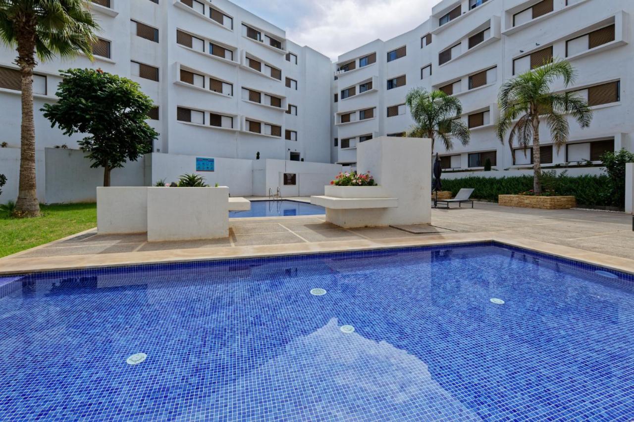 Luxury Apartment 100Sqm With Pool Near Beach Wifi Unlimited With Optical Fiber Agadir Bagian luar foto